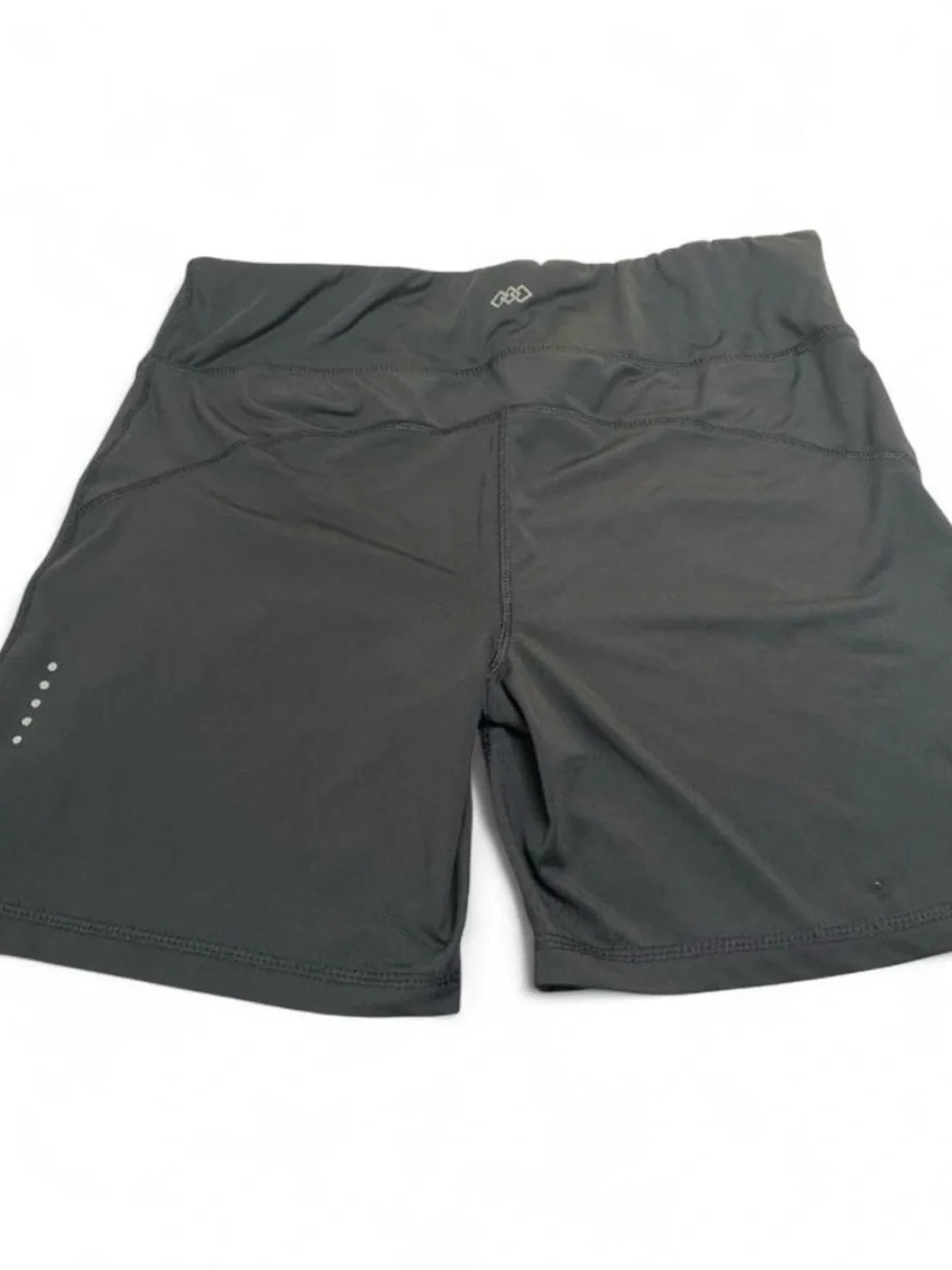 athletica Women's Charcoal Gray High-Rise Bike Shorts
